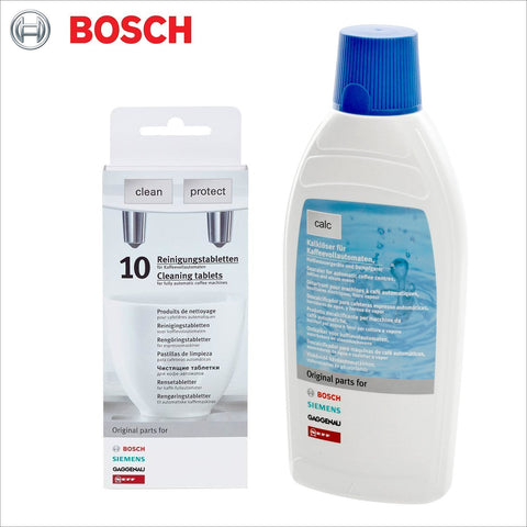 Genuine Bosch Descaler & Cleaning Tablets Coffee Machine Promo Set - 311813 Decalcifier 311769 / 311560 / 310575 / 310967 - Thefridgefiltershop