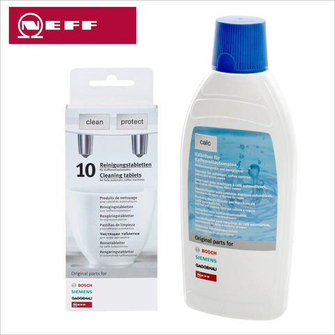 Genuine Neff Descaler & Cleaning Tablets Coffee Machine Promo Set - 311813 Decalcifier 311769 / 311560 / 310575 / 310967 - Thefridgefiltershop