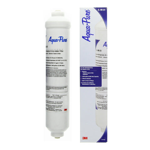 3M Aqua-Pure IL-IM-01 Inline Carbon Water Filter 1/4 Quick Connect