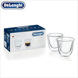 Genuine Delonghi Espresso Double Wall Thermo Glasses - Set of 2 - Thefridgefiltershop