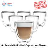 Cappuccino Double Wall Dual Thermo Shield Insulated Glasses - Thefridgefiltershop