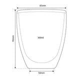 2 x Cappuccino + 2 x Caffe Latte Double Wall Dual Thermo Glasses Glass Set - Thefridgefiltershop