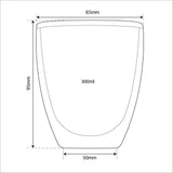 Cappuccino Double Wall Dual Thermo Shield Insulated Glasses for Delonghi - Thefridgefiltershop