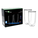 Caffe Latte Double Wall Dual Thermo Shield Insulated Glasses - Thefridgefiltershop