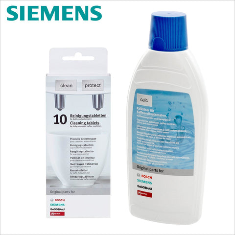 Genuine Siemens Descaler & Cleaning Tablets Coffee Machine Promo Set - 311813 Decalcifier 311769 / 311560 / 310575 / 310967 - Thefridgefiltershop 