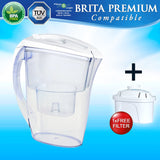 FJ402 Brita Maxtra Marella Compatible Water Filter Jug + free Filter - Thefridgefiltershop 