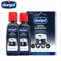 Durgol Swiss Espresso Special Descaler Decalcifier for Espresso Coffee Machine 2 x 125ml - Thefridgefiltershop 