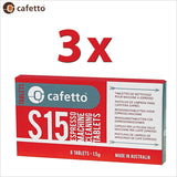 Cafetto S15 Espresso Coffee Machine Cleaning Tablets 1.5g - 8 Tablets - Thefridgefiltershop 