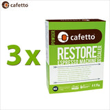 Cafetto Restore Descaler Descaling Powder OMRI Listed for Organic Use - 4 x 25g Sachet - Thefridgefiltershop 