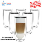 Caffe Latte Double Wall Dual Thermo Shield Insulated Glasses for Delonghi - Thefridgefiltershop 