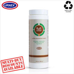 Urnex FULL CIRCLE ™ Espresso Coffee Equipment Wash Cleaner Recyclable Green - 500g (17.6 oz.) - Thefridgefiltershop 